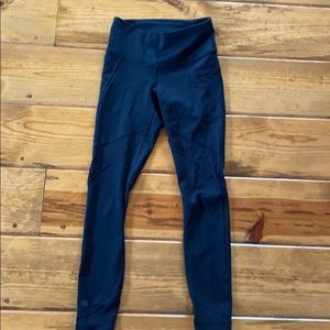 Black Athleta Leggings, Size XXS With Shear Detail